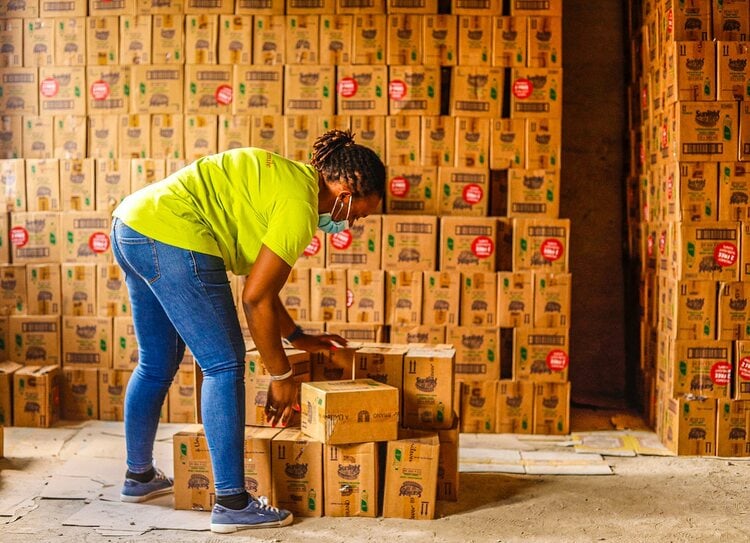 An Example of a Food Pantry Owned By Lagos Food Bank Initiative